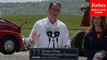 Pennsylvania Governor Josh Shapiro Delivers Remarks On Administration's Investments In Agriculture