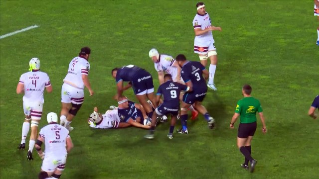 TOP 14 - Essai de Maël MOUSTIN 2 (MHR) - Montpellier Hérault Rugby - Union Bordeaux-Bègles