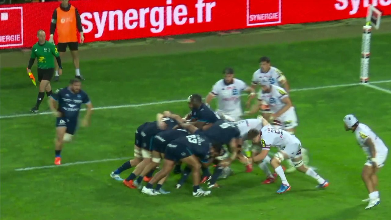 TOP 14 - Essai de Anthony BOUTHIER (MHR) - Montpellier Hérault Rugby - Union Bordeaux-Bègles