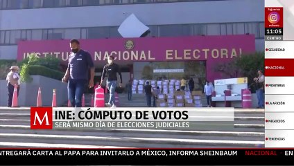 INE iniciará cómputo de votos el mismo día de la jornada electoral judicial