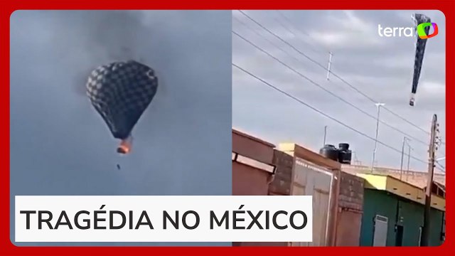 Balão despenca após pegar fogo no céu e deixa um morto em evento no México