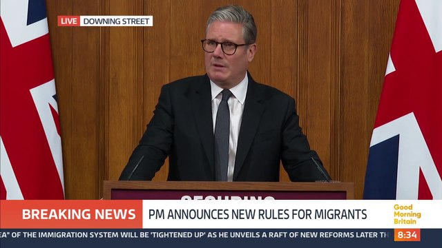 Keir Starmer anunció una ambiciosa reforma migratoria frente a la inmigración masiva