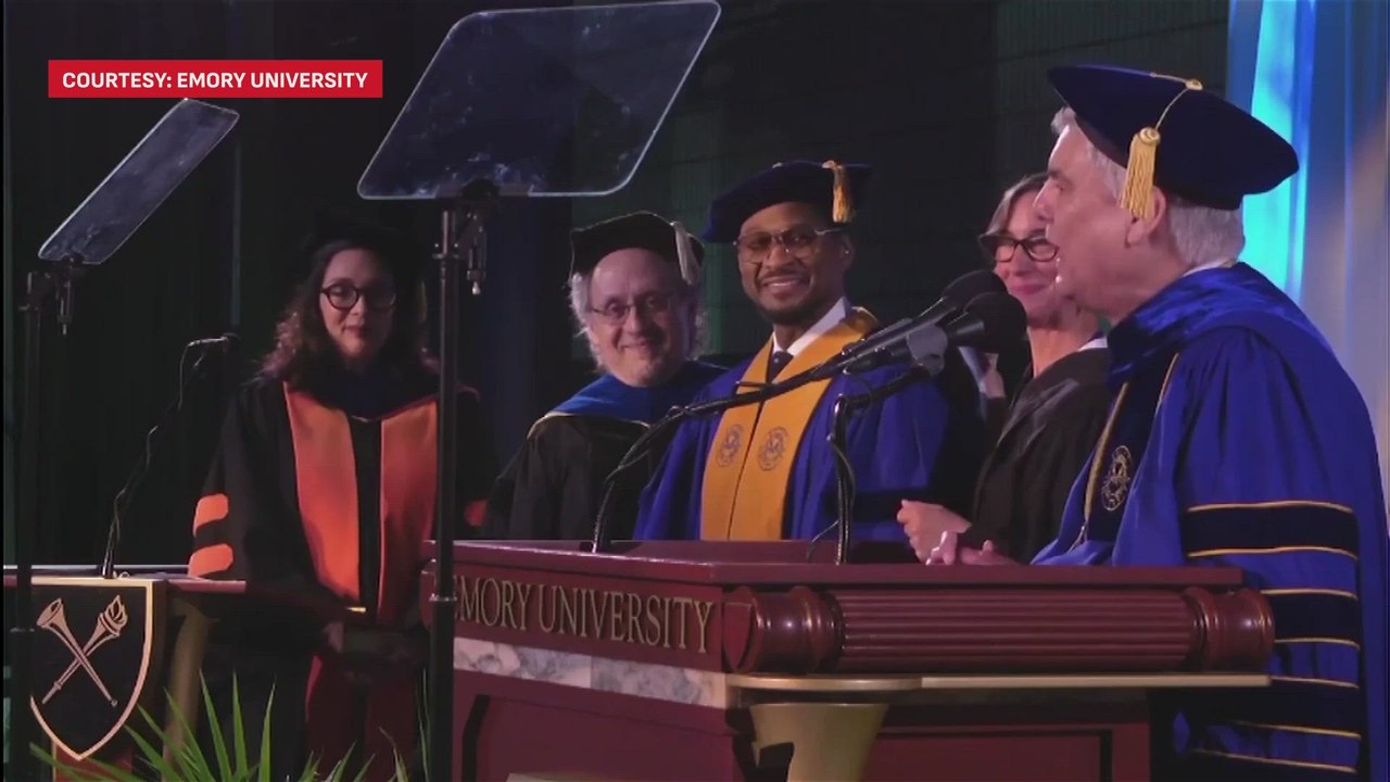 Usher delivers emotional commencement speech at Emory University