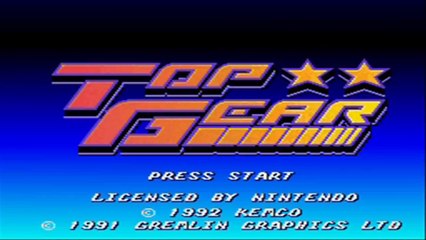 TOP GEAR SUPER NINTENDO - (SNES)