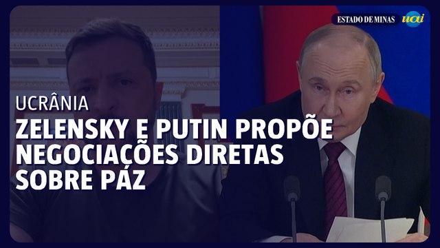 Zelensky e Putin propõem negociações diretas sobre a paz na Ucrânia