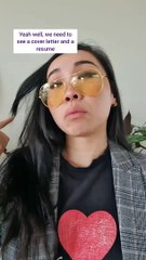 Applying for a job be like...