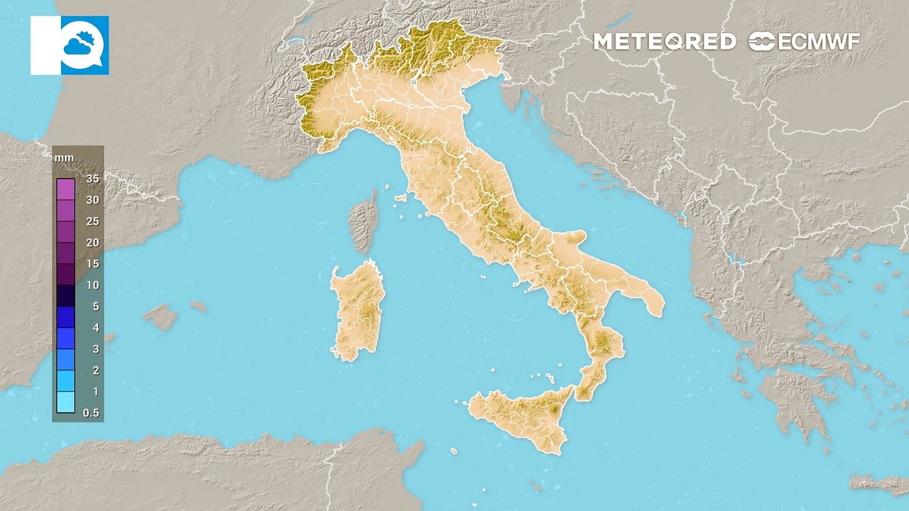 Martedì 13 maggio: accumuli piogge
