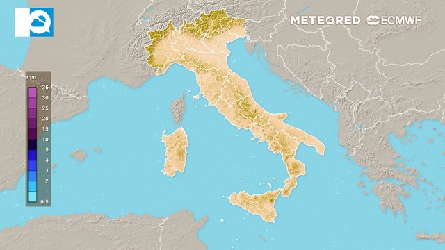 Martedì 13 maggio: accumuli piogge