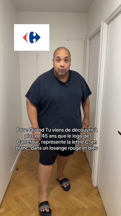 Pov : Quand Tu viens de découvrir à plus de 45 ans que le logo de Carrefour, représente la lettre C, en blanc, dans un losange rouge et bleu#humour #reflexion #drole Musique: Chasing LoveMusicien: jiglr