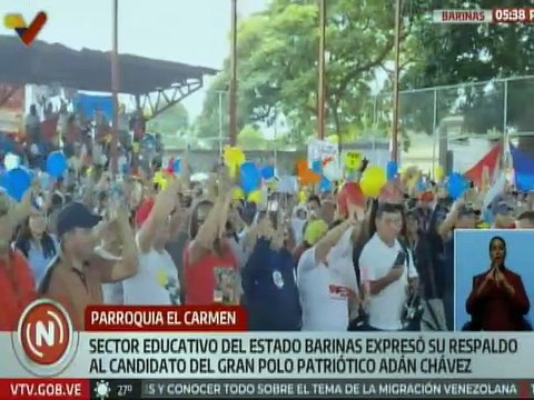 Barinas | Sector educativo manifiesta su respaldo al candidato del GPP Adán Chávez