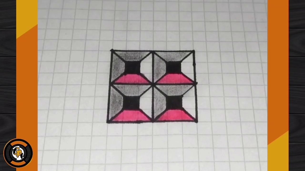 (TUTORIAL #12) 🎨🖌️🖌️ DIBUJANDO un cuadrado con un diseño interesante. ¡Paso a paso!