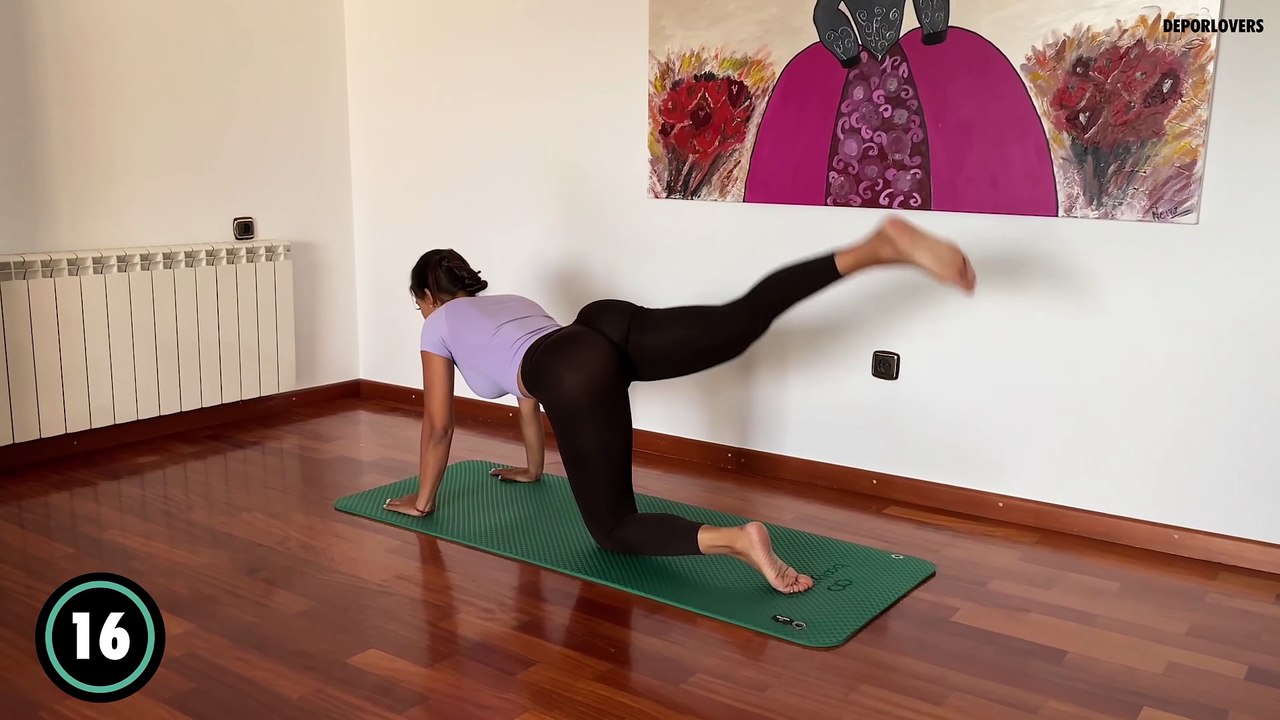 GLÚTEOS REDONDOS SIN PESAS_ Rutina para aumentar glúteos en casa(2160p)