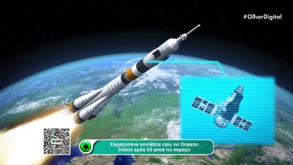 Espaçonave soviética caiu no Oceano Índico após 53 anos no espaço