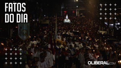 Sob chuva e fé, 300 mil participam da Procissão Luminosa em Belém
