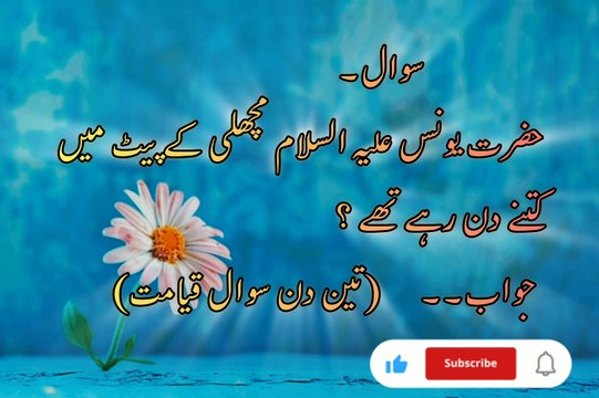 Top Islamic Questions Answers - Urdu Quiz - Islamic Paheliyan - Islami Sawal Jawab