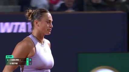Sabalenka and Kostyuk play out another epic in Rome
