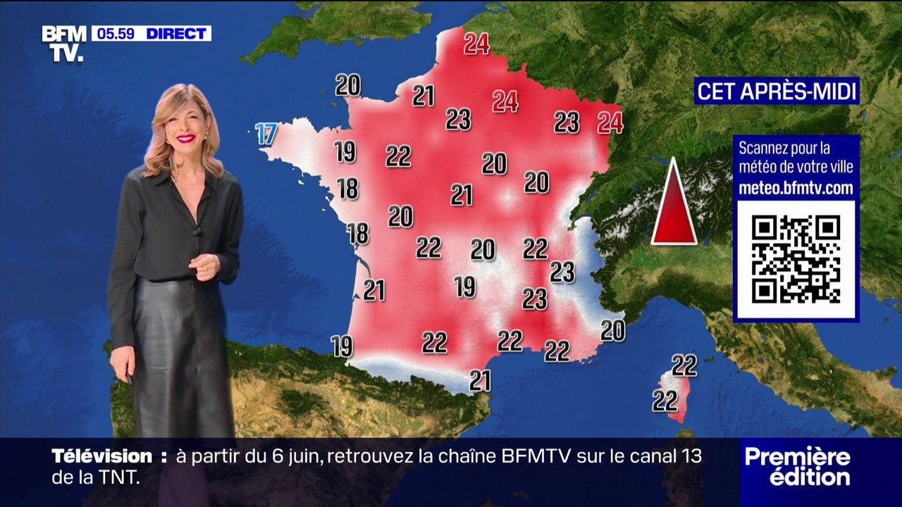 Des orages prévus sur toute la France, avec des températures comprises entre 17°C et 24°C... La météo de ce mardi 13 mai