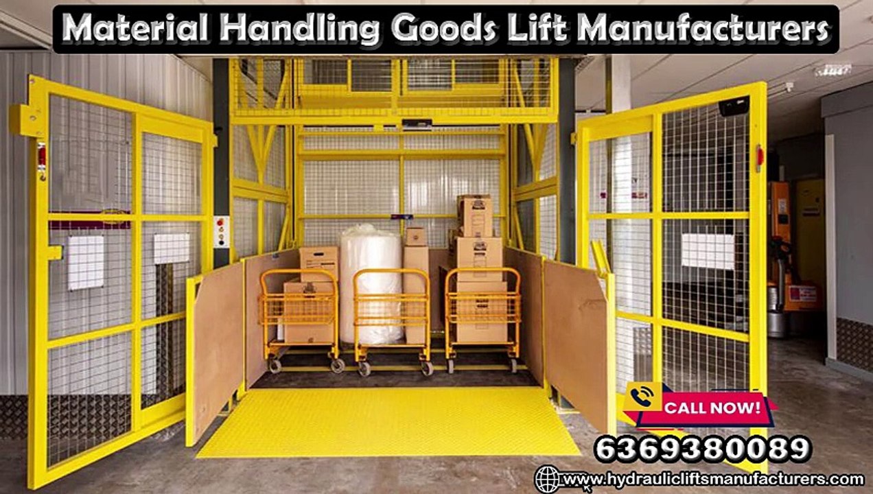 Material Handling Goods Lift Manufacturers