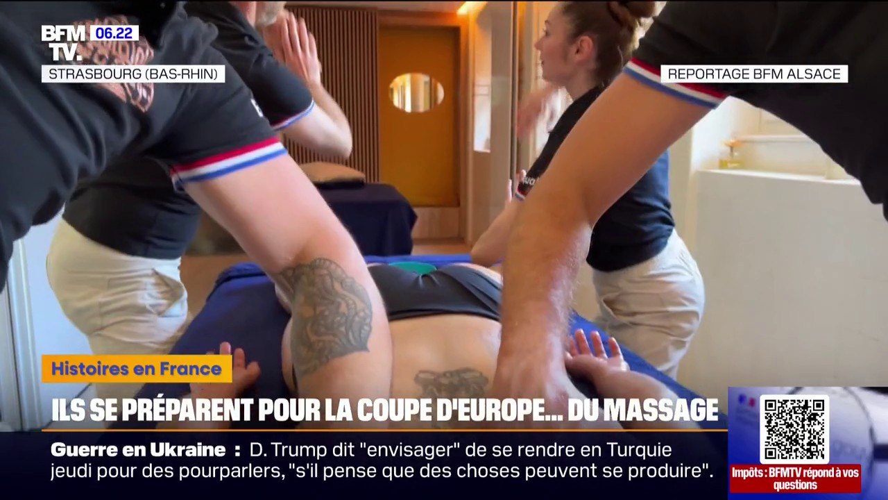 En Alsace, ils se préparent pour la coupe d'Europe... du massage