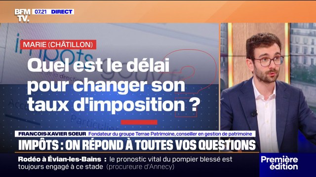 Quel est le délai pour changer son taux d'imposition? BFMTV répond à toutes vos questions sur les impôts