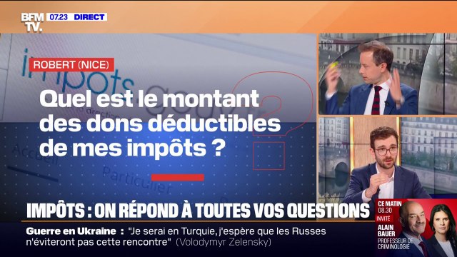 Quel est le montant des dons déductibles de mes impôts? BFMTV répond à toutes vos questions sur les impôts