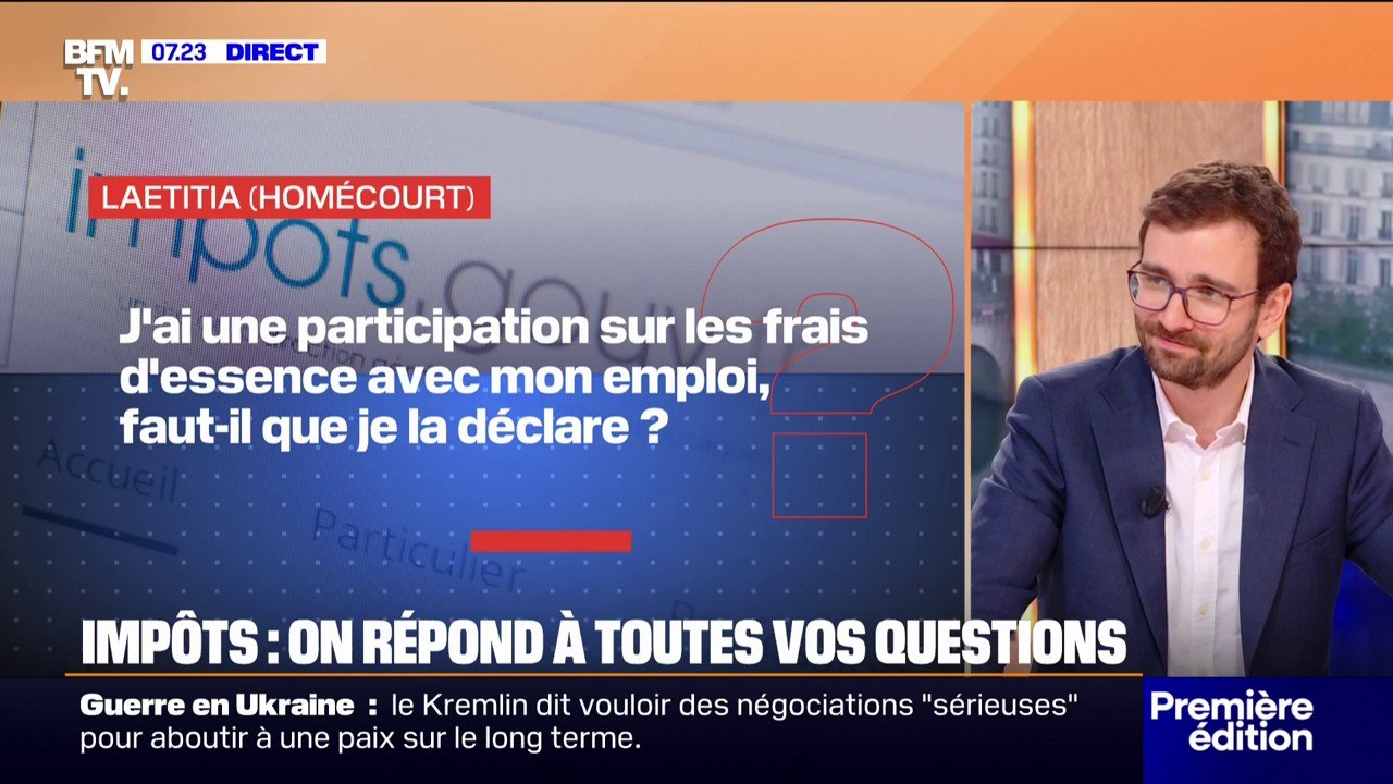 J'ai une participation sur les frais d'essence avec mon emploi, faut-il que je la déclare car je déduis les frais réels? BFMTV répond à toutes vos questions sur les impôts