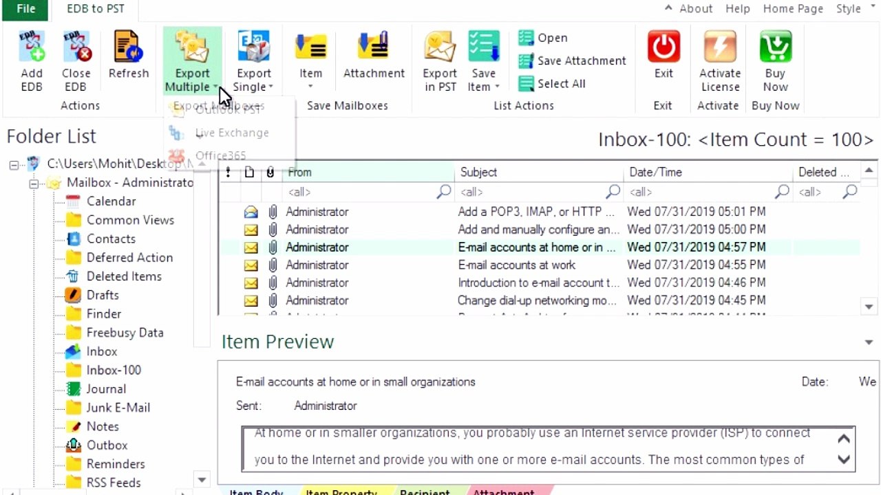 Convert EDB to PST | Recover & Export Exchange Database Files