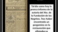 Autoría del Xto. de la Fundación de la Hermandad de los Negritos