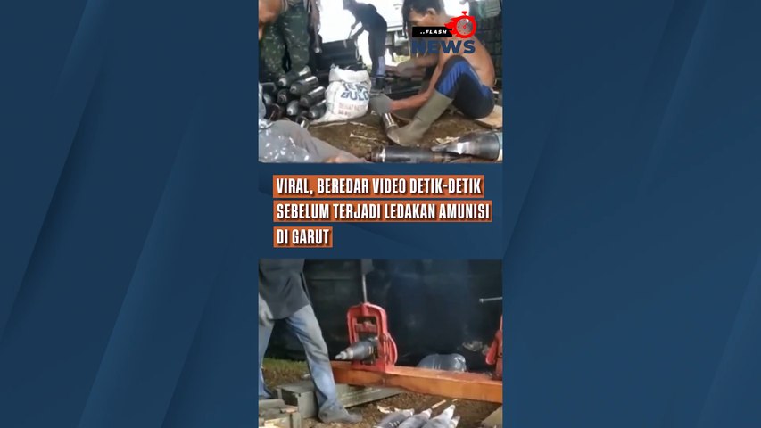 Viral, Beredar Video Detik-Detik Sebelum Terjadi Ledakan Amunisi di Garut