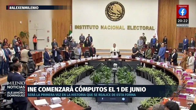 INE inicia cómputo de votos en elecciones judiciales y Noroña denuncia irregularidades