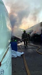 Firefighters battle blaze at recycling facility in Darlaston