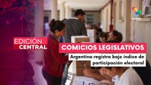 Elecciones en Argentina se desarrollan con baja participación ciudadana