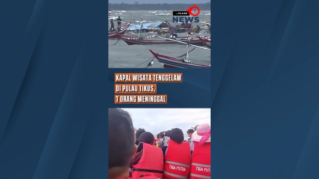 Kapal Wisata Tenggelam Di Pulau Tikus, 7 Orang Meninggal