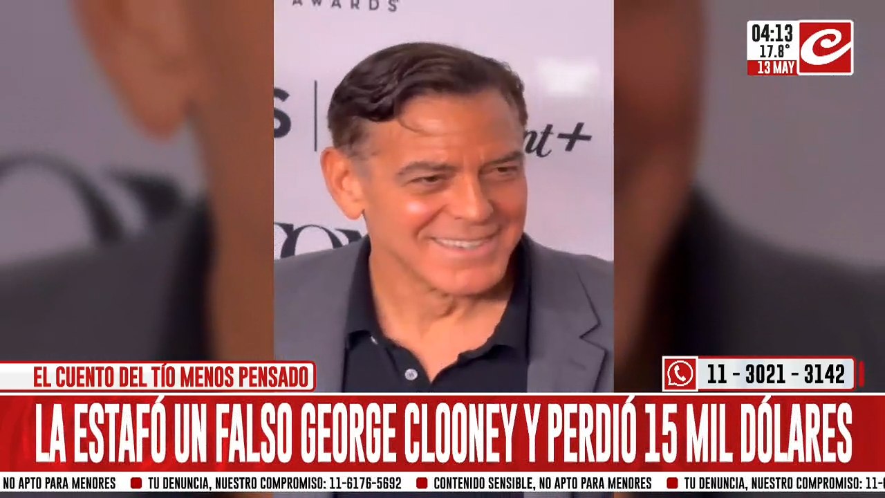 Insólito: le entregó 15 mil dólares a un falso George Clooney que le habló por Facebook