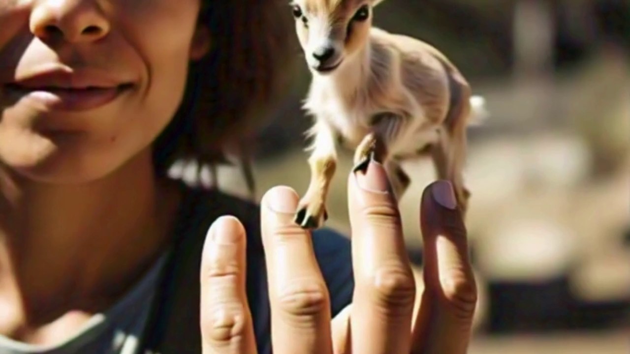 Cute mountain goat