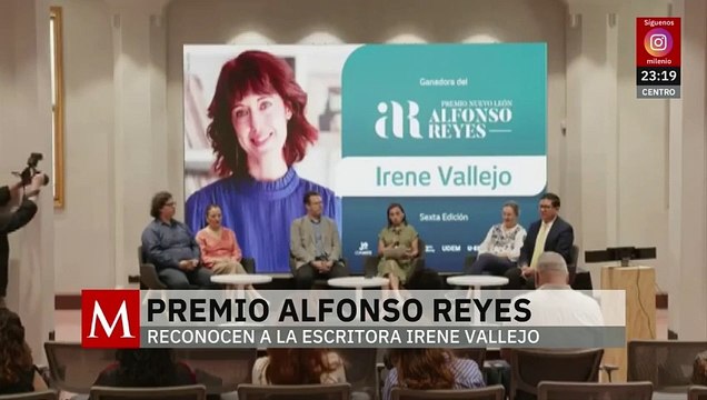 Irene Vallejo recibe el Premio Alfonso Reyes por su excepcional trayectoria literaria