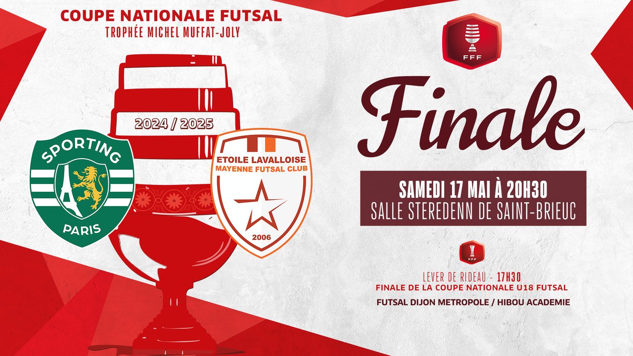 Finale Coupe Nationale Futsal : Sporting Paris - Etoile Lavalloise en direct