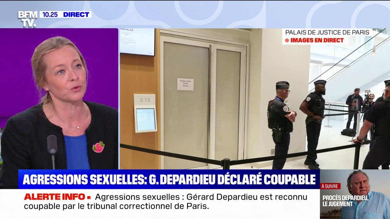 Gérard Depardieu déclaré coupable d'agressions sexuelles sur l'une des deux victimes, Amélie, lors de son procès
