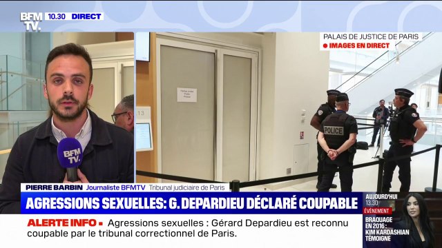 Procès Gérard Depardieu: reconnu coupable d'agressions sexuelles sur l'une des deux plaignantes, la lecture du jugement se poursuit