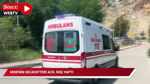 MSB'nin helikopteri acil iniş yaptı