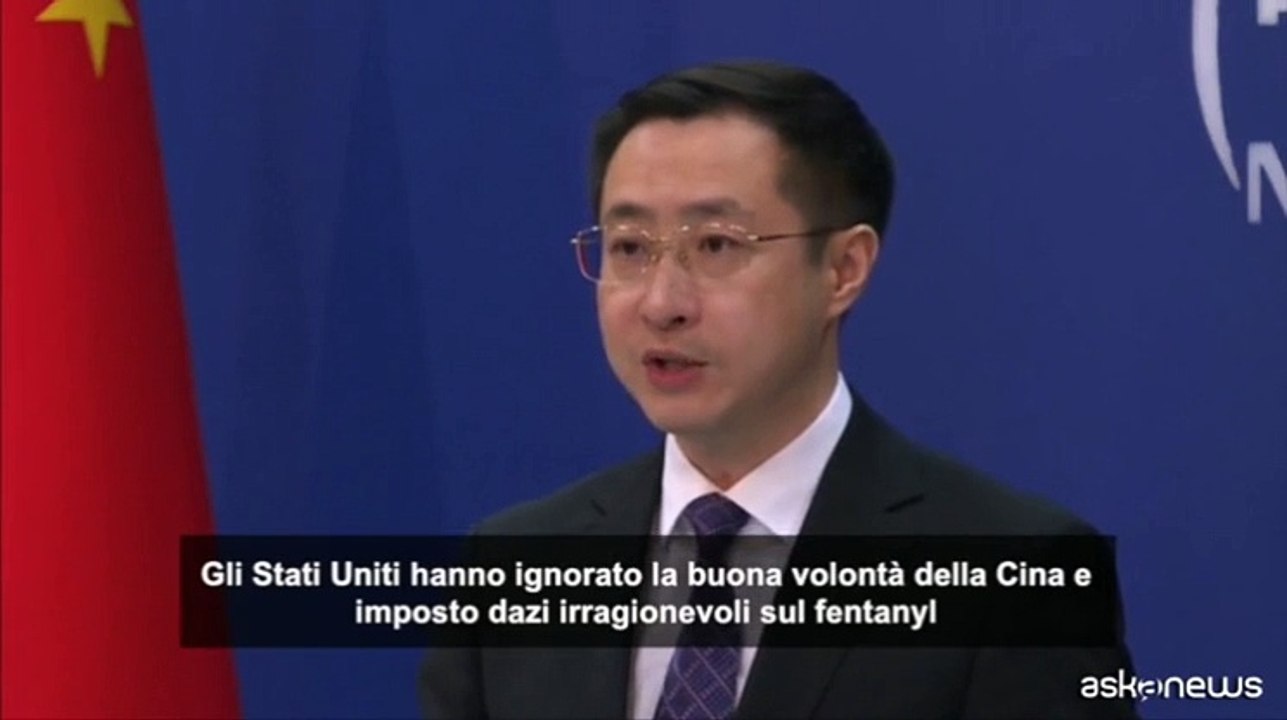 Cina: "Dazi irragionevoli sul fentanyl, basta dare a noi la colpa"