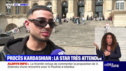 Des fans de Kim Kardashian attendent devant le tribunal de Paris pour soutenir l'influenceuse pour son procès face à ses braqueurs