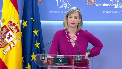 El agitador ultra Bertrand Ndongo interrumpe el turno de preguntas en la comparecencia de la portavoz de Sumar en el Congreso