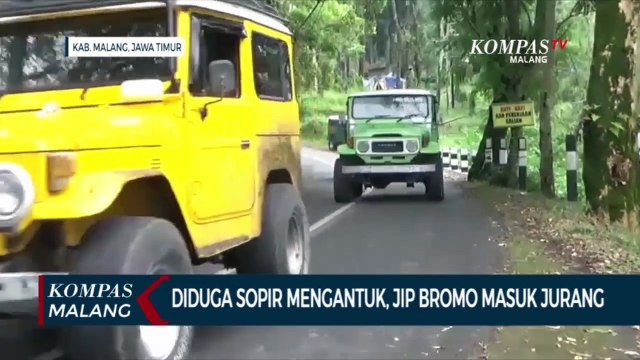 Sopir Ngantuk Jip Wisata Bromo Terjun ke Jurang