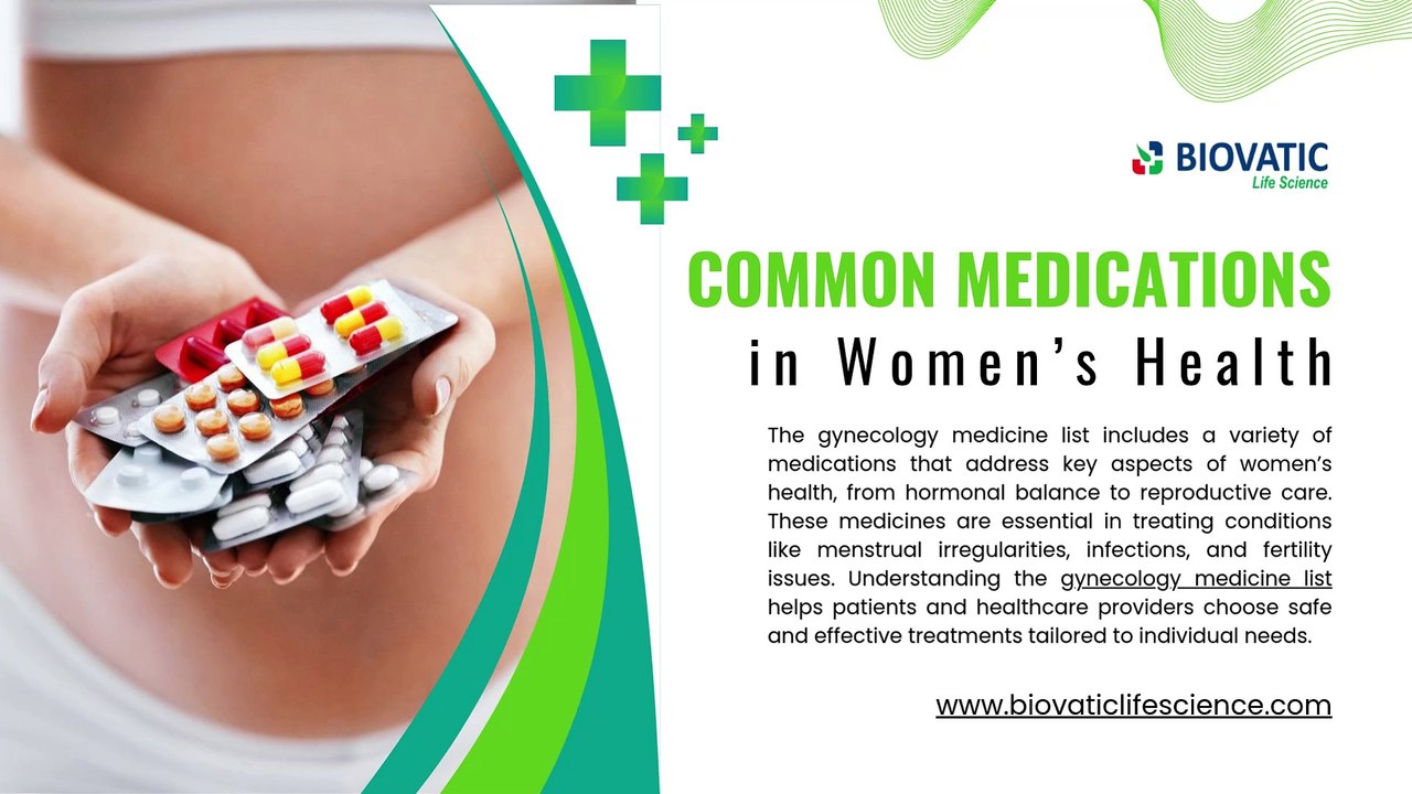 A Comprehensive Overview of Common Medications in Women’s Health
