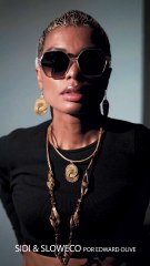 Sidimeire con joyeria de Sloweco - Biojoyas oro vegetal - video por Edward Olive fotógrafo en Madrid