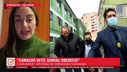 “Camacho vetó, Samuel obedeció”, dice Nayar, que cerró la puerta a un posible regreso a la alianza Unidad