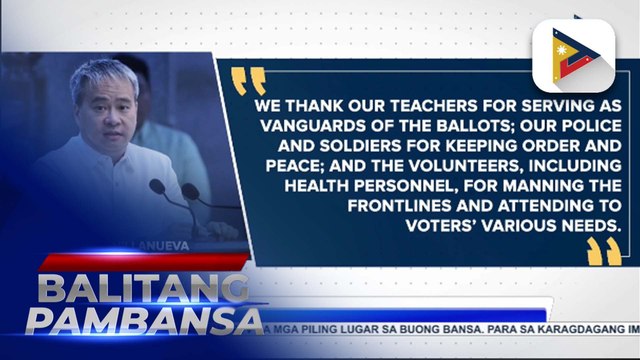 Mga kandidatong pasok sa top 12 ng senatorial race, nagpasalamat sa natanggap na suporta; kapakanan ng mga kawani ng gobyerno na nagsilbi ngayong #HatolNgBayan2025, iginiit