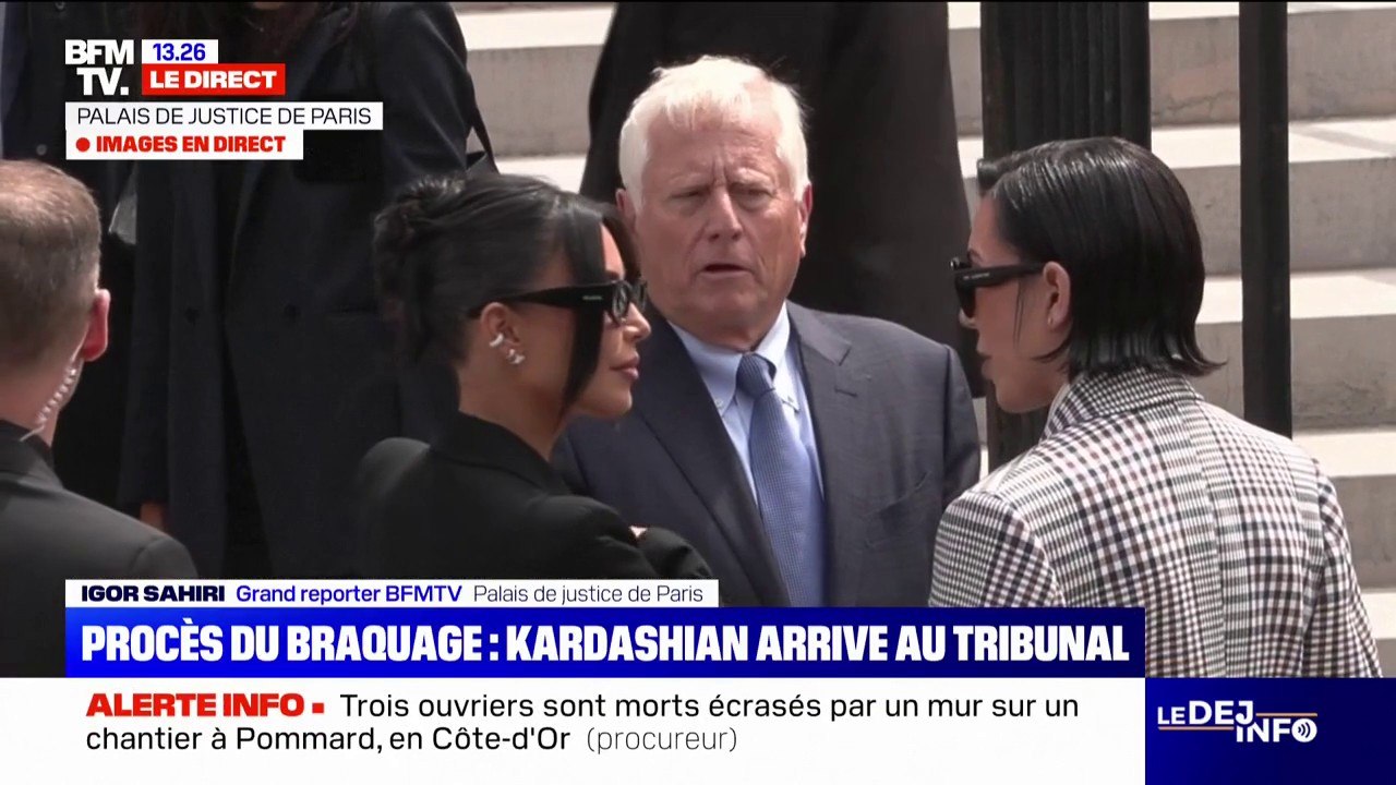 Procès des "papys braqueurs": Kim Kardashian arrive au tribunal pour témoigner