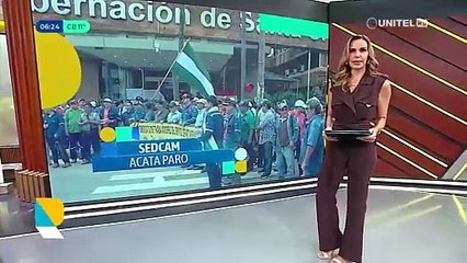 Servicio de Caminos de Santa Cruz cumple su segundo día de paro indefinido; trabajadores reclaman presupuesto
